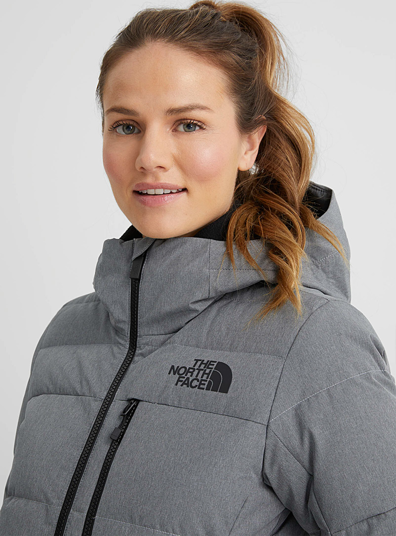 The North Face Charcoal Heavenly puffer coat Fitted style for women
