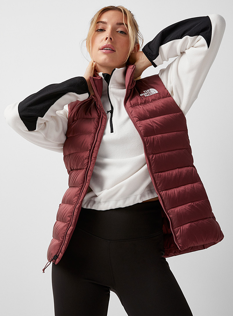 The North Face Cherry Red Aconcagua puffer vest Regular fit for women