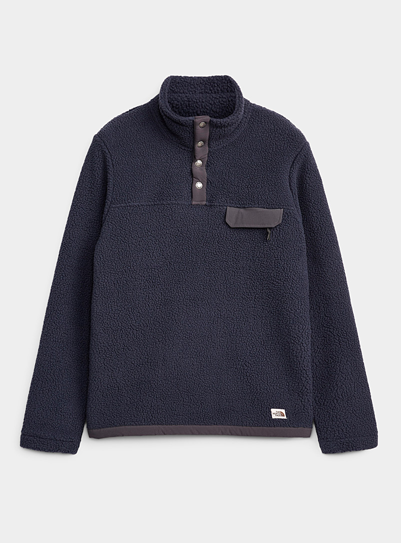 The North Face Marine Blue Cragmont cotton fleece jacket for men