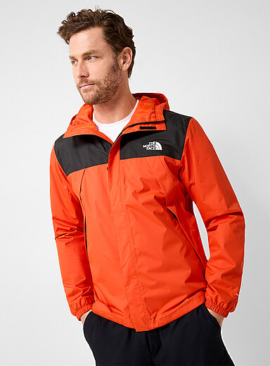 The North Face: L'imperm&eacute;able &agrave; capuche Antora Rubis - Vermillon pour homme