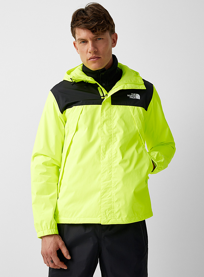 The North Face Bright Yellow Antora hooded raincoat for men