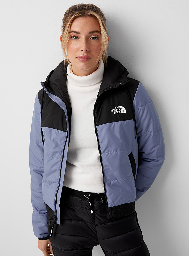 The North Face Baby Blue Highrail insulated hooded jacket for women