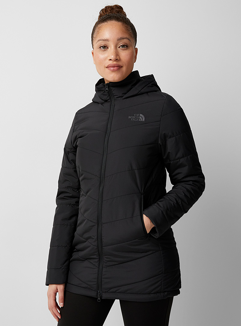 The North Face Black Tamburello quilted parka Fitted style for women