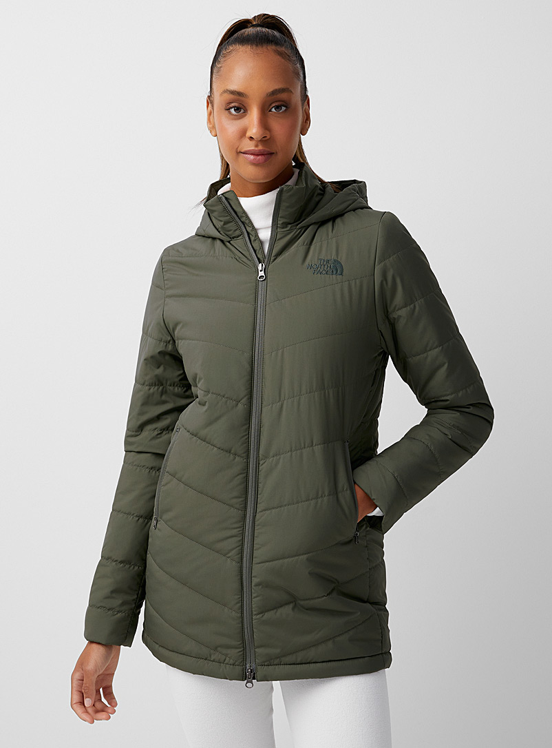 The North Face Mossy Green Tamburello quilted parka Fitted style for women