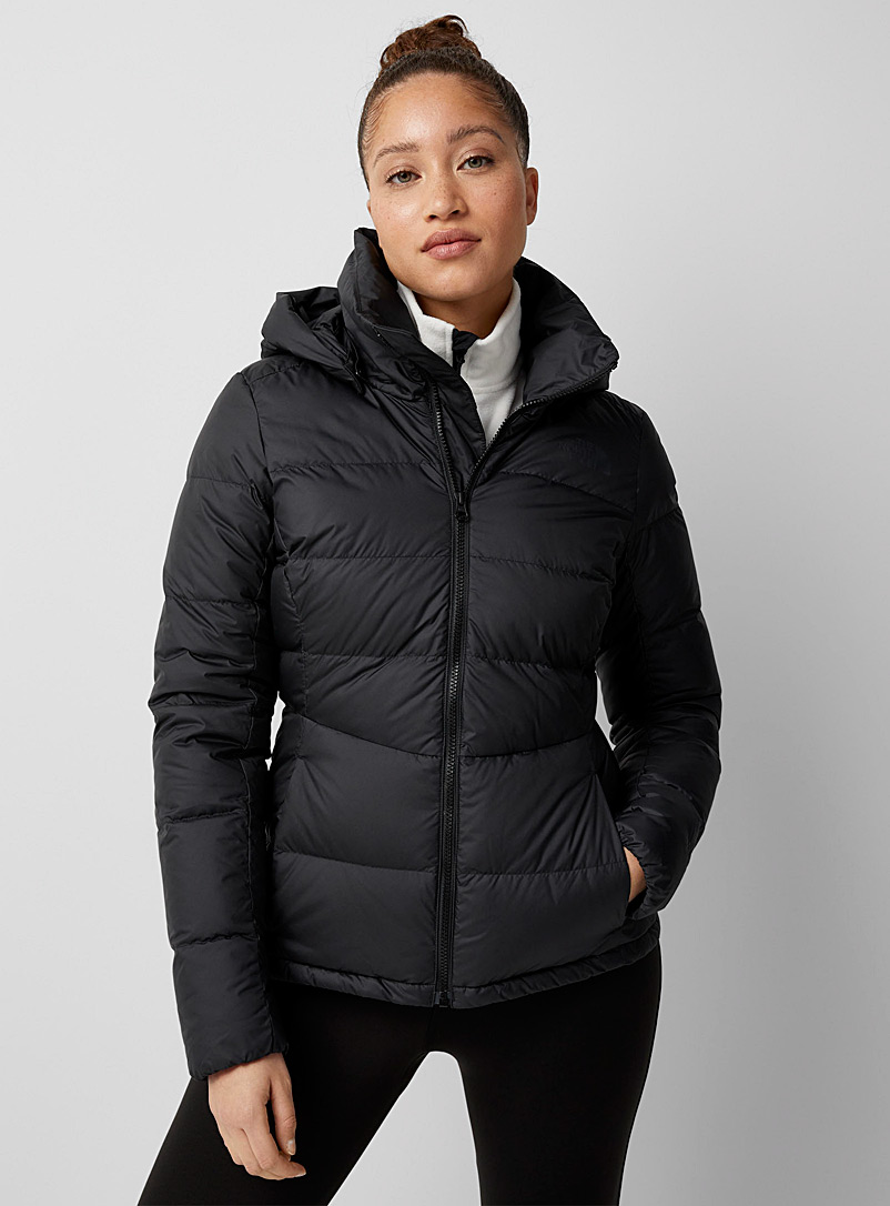 The North Face Black Metropolis fitted puffer jacket for women