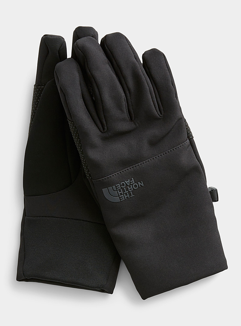 The North Face Black Etip Apex touch sensitive gloves for women