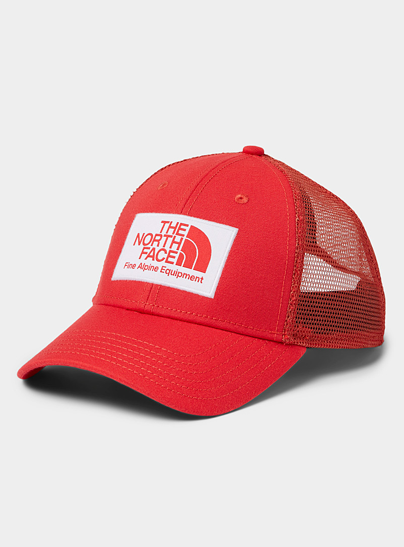 The North Face Red Mudder trucker cap for men
