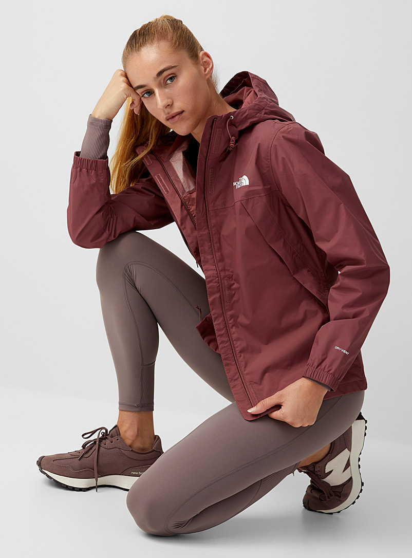 The North Face Ruby Red Antora hooded raincoat for women