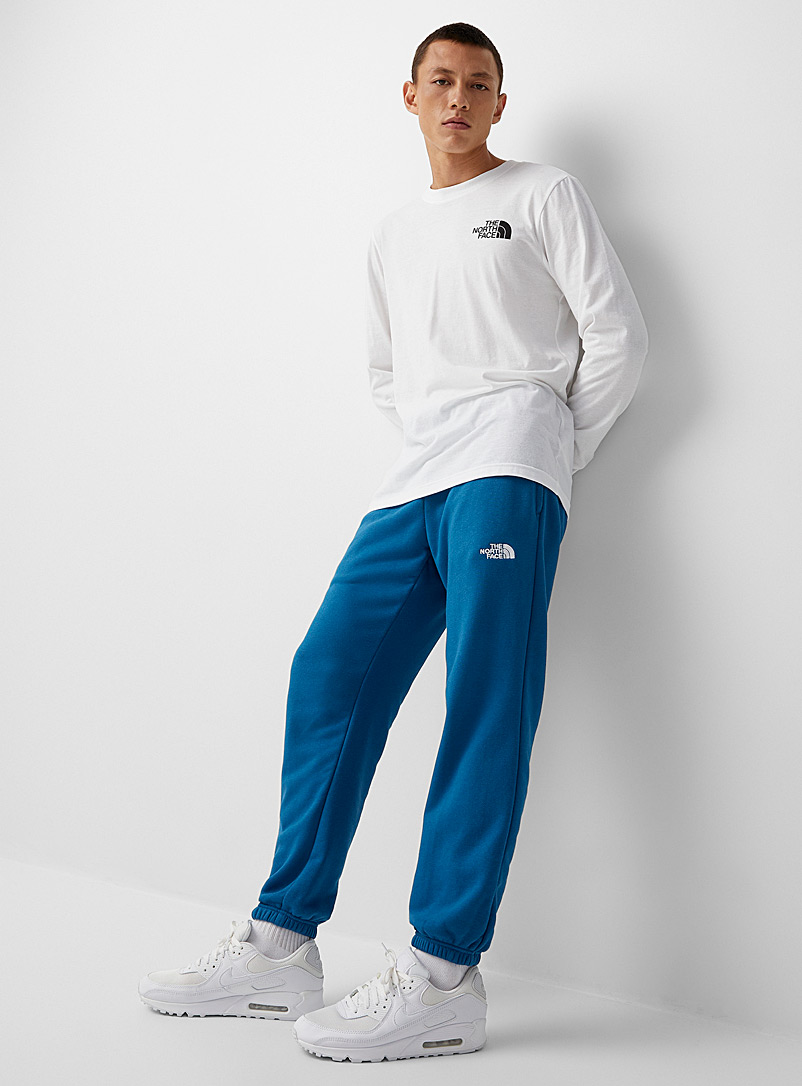 The North Face Slate Blue Half Dome logo joggers for men