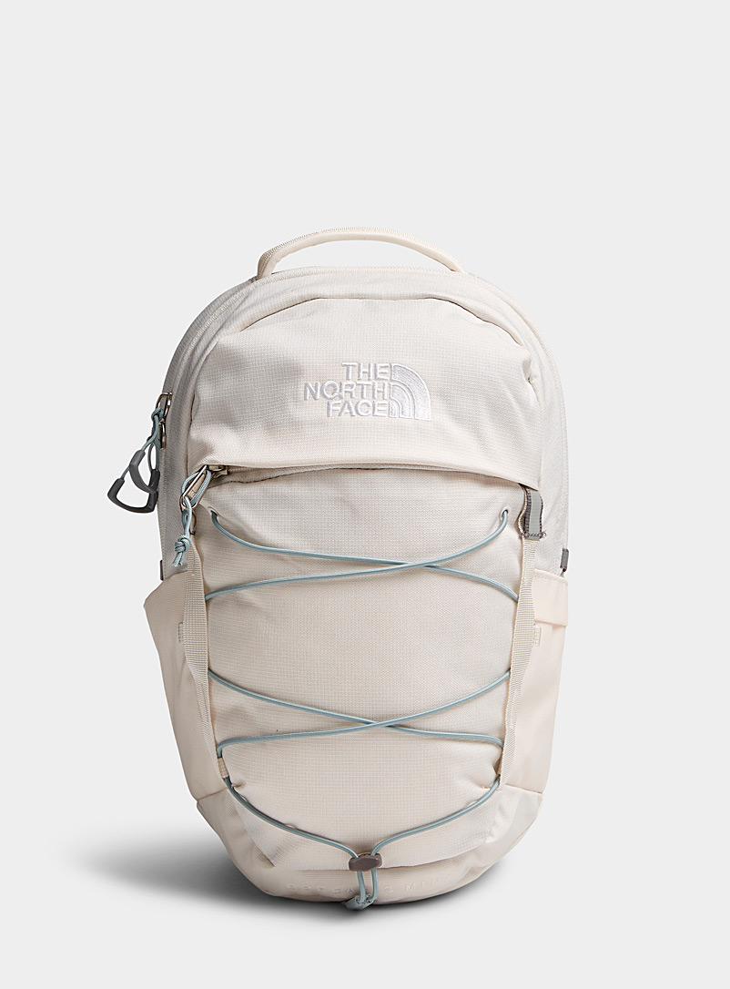 The North Face Ivory White Borealis mini backpack for women