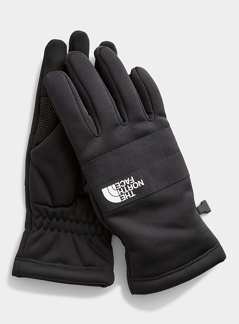 The North Face Black Sierra tactile gloves for men