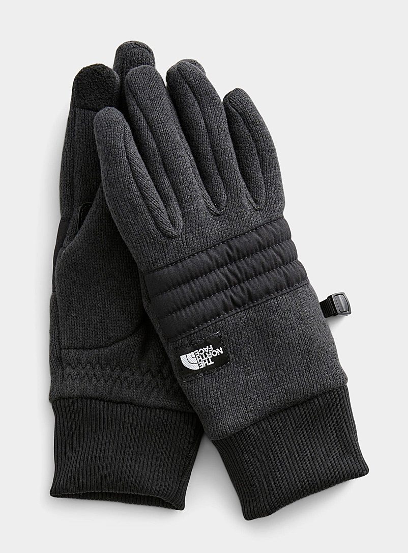The North Face Black Gordon tactile gloves for men