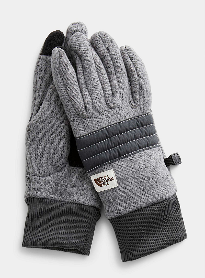 The North Face Grey Gordon tactile gloves for men