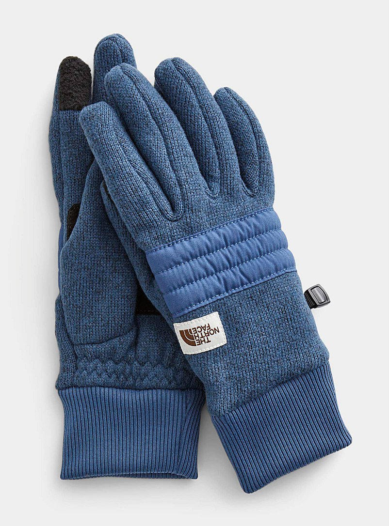 The North Face Blue Gordon tactile gloves for men