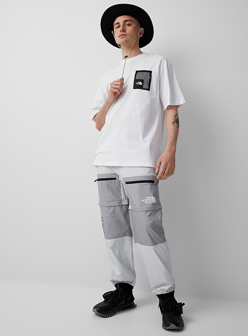 The North Face: Le pantalon convertible bicolore Blanc pour homme