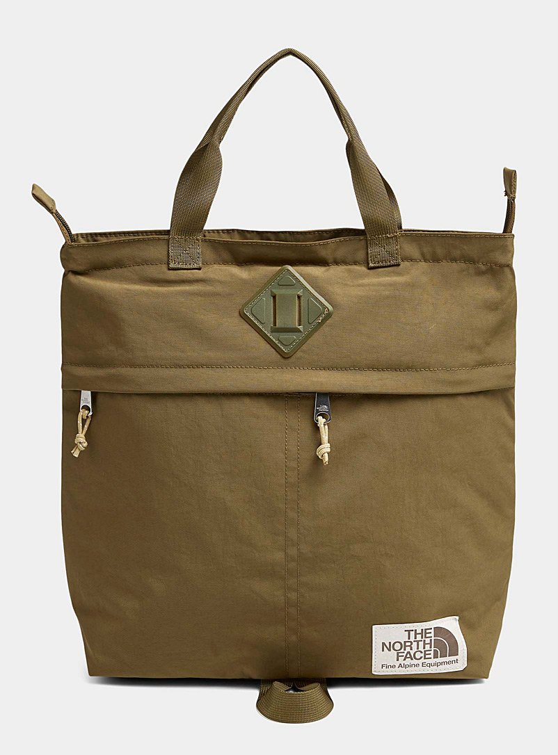 The North Face Mossy Green Berkeley olive tote for men