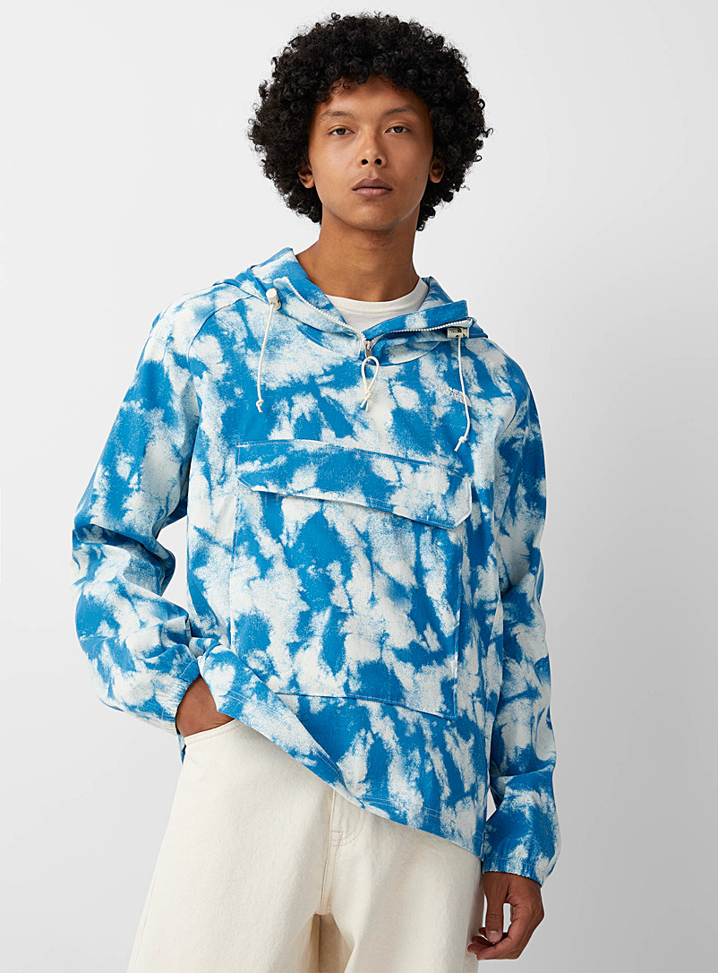 The North Face Patterned Blue Class V all-over print windbreaker anorak for men