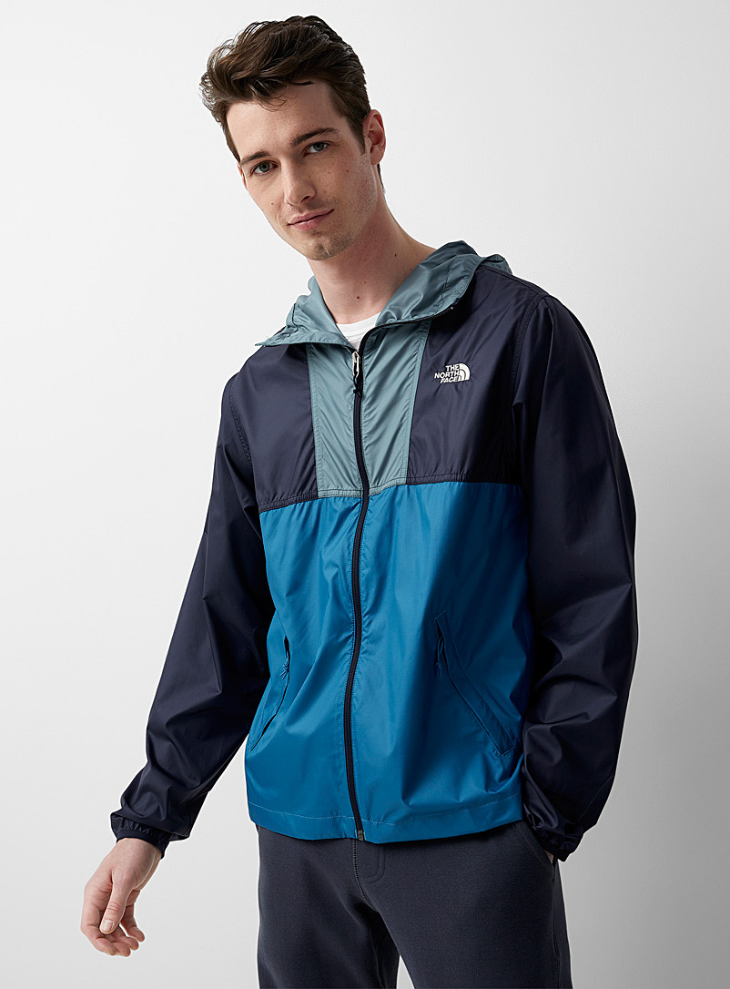 The North Face Patterned Blue Block Cyclone windbreaker for men
