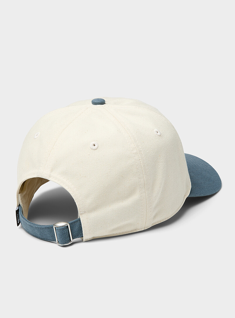 The North Face Slate Blue Embroidered logo two-tone cap for women