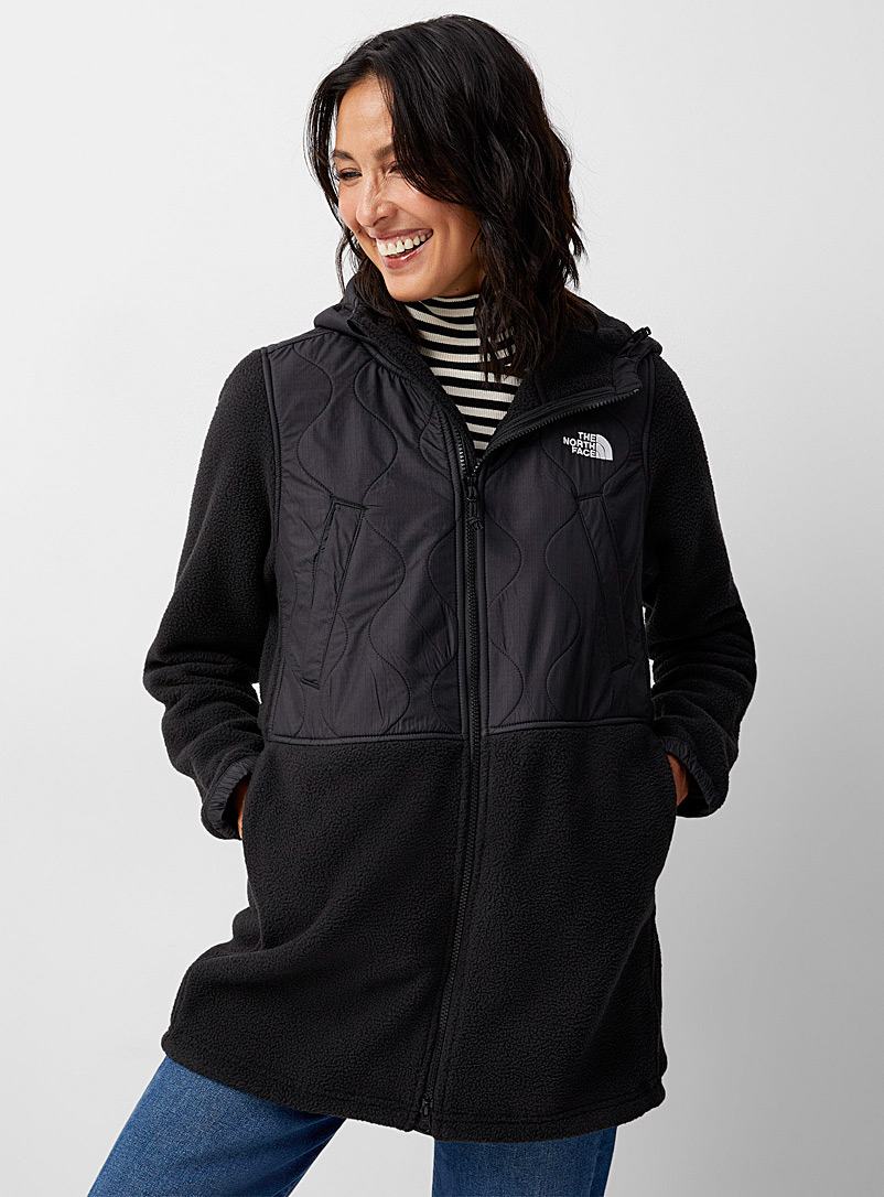 The North Face Black Royal Arch quilted fleece jacket for women