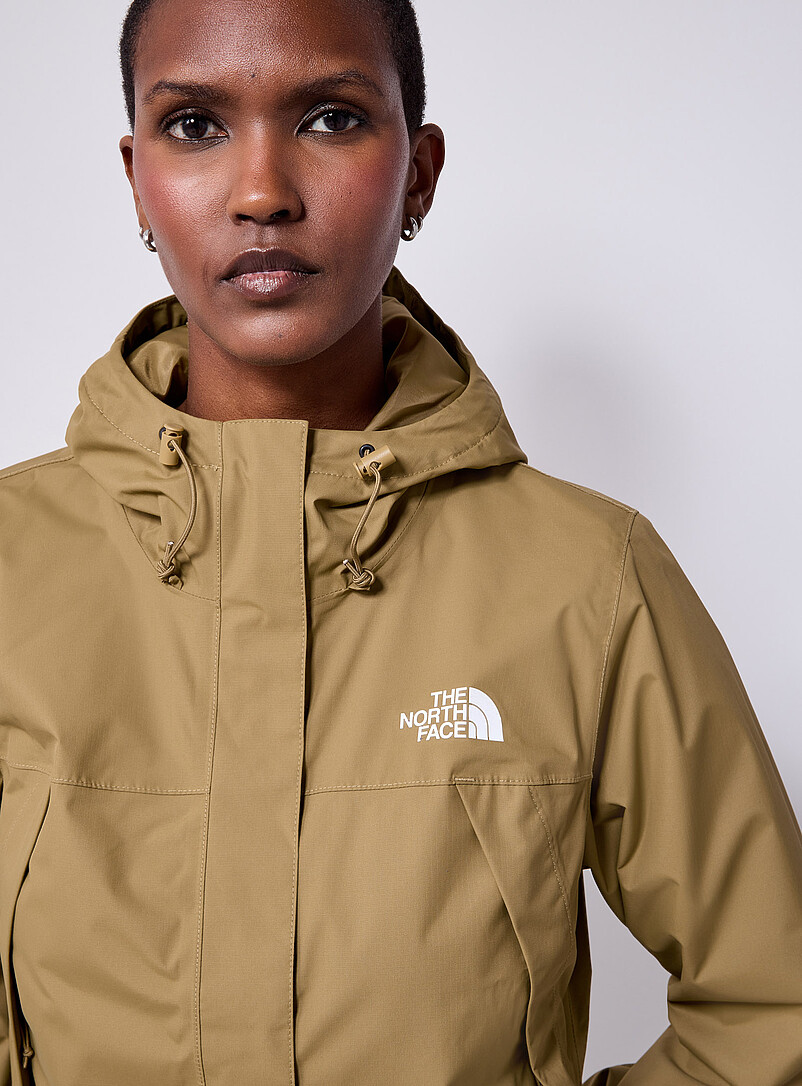 The North Face: L'imperm&eacute;able &agrave; capuche Antora Vert pour femme