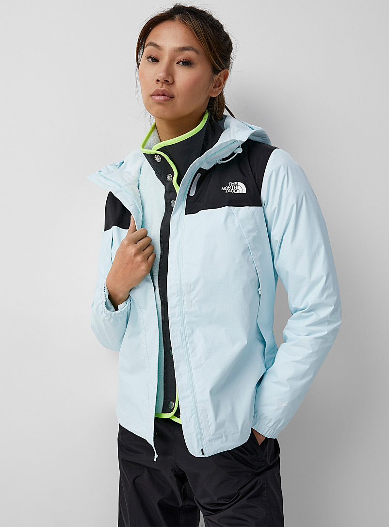 The North Face Baby Blue Antora hooded raincoat for women