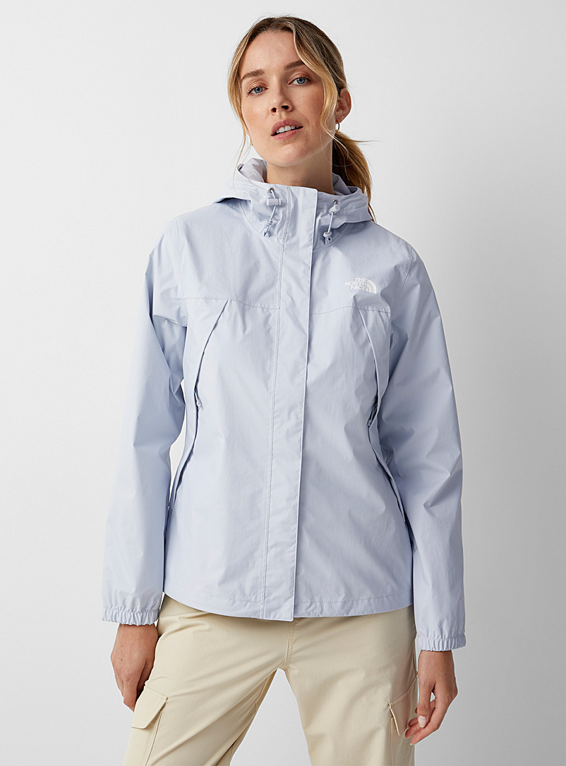 The North Face Mauve Antora hooded raincoat for women