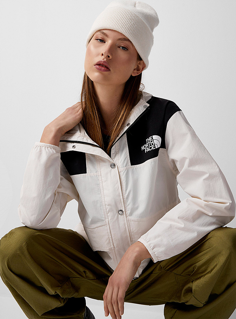 The North Face Ivory White 86 Mountain windbreaker jacket for women
