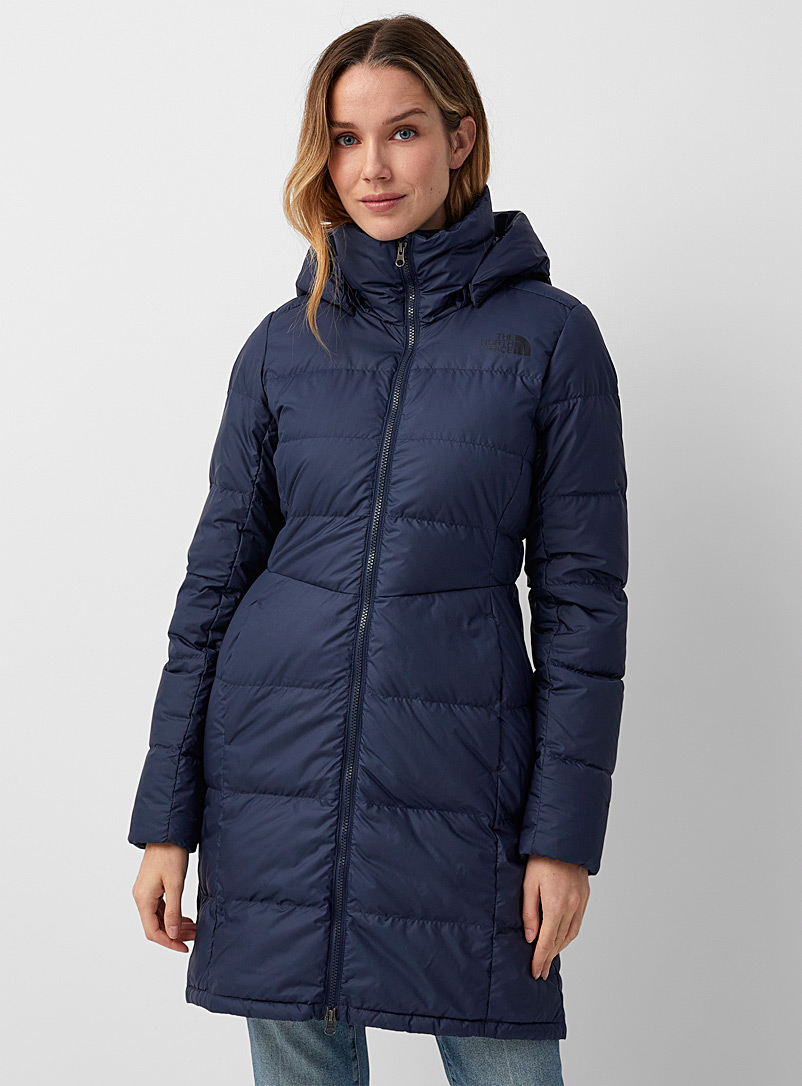 The North Face Marine Blue Metropolis recycled down cinched puffer jacket for women
