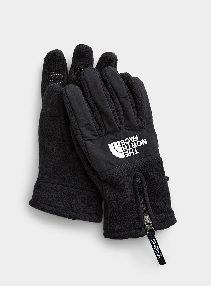 The North Face Black Denali ETIP gloves for men