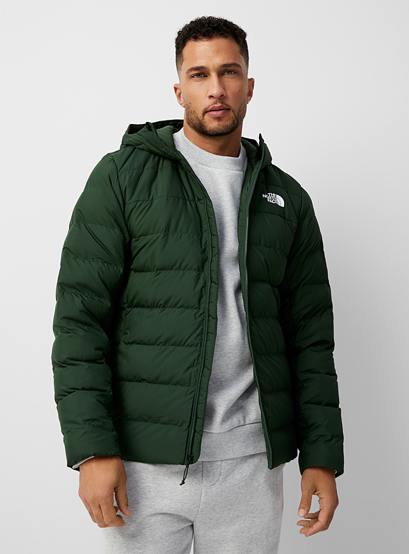 The North Face Green Aconcagua 3 hooded puffer jacket Relaxed fit for men