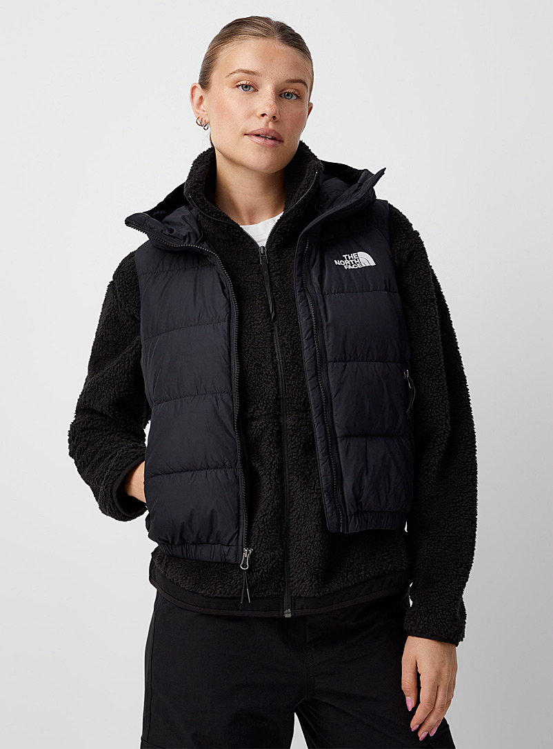 The North Face Black Hydrenalite hooded sleeveless puffer jacket for women