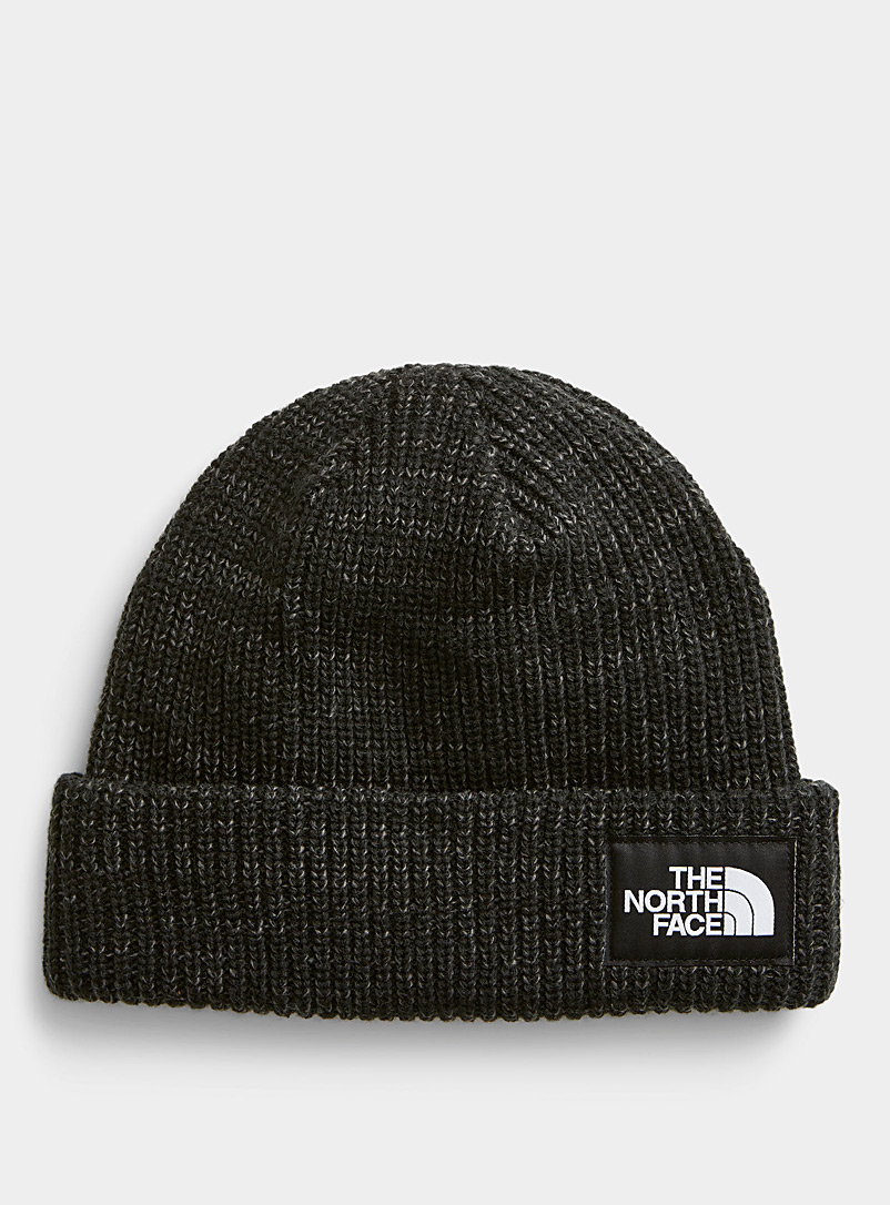 The North Face Black Salty Dog ribbed tuque for women