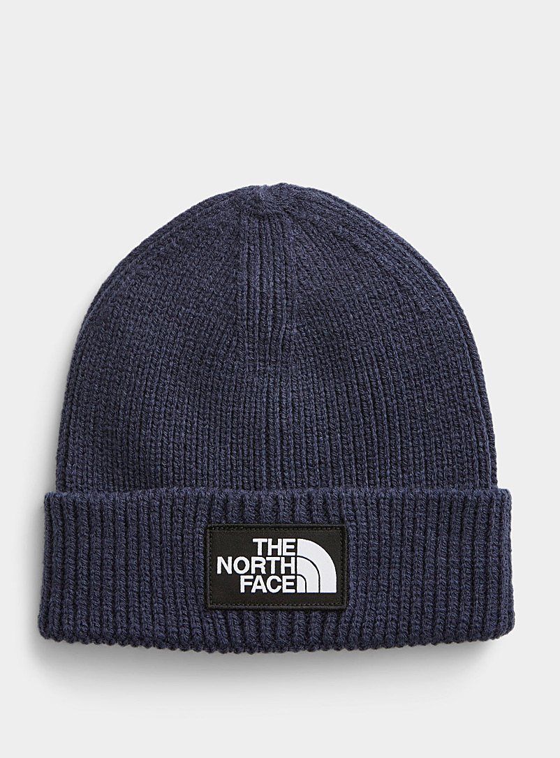 The North Face Marine Blue Logo patch monochrome tuque for women