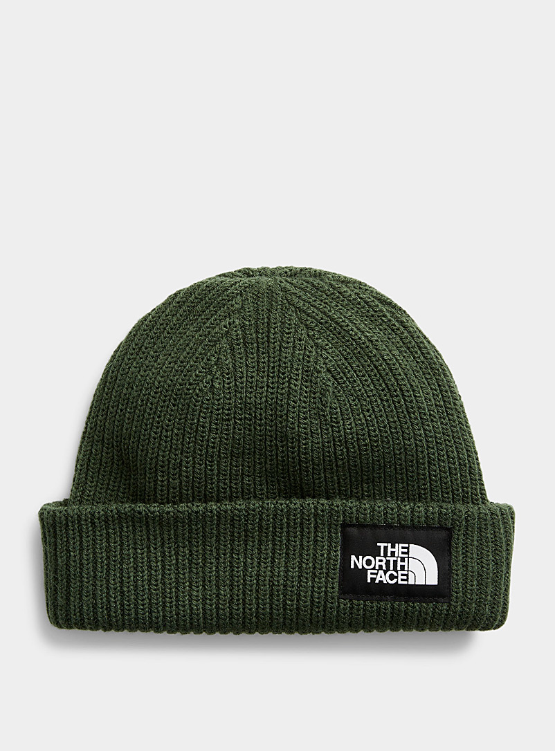 The North Face Green Salty Dog ribbed tuque for men