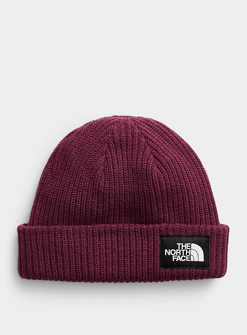 The North Face Medium Pink Salty Dog ribbed tuque for men