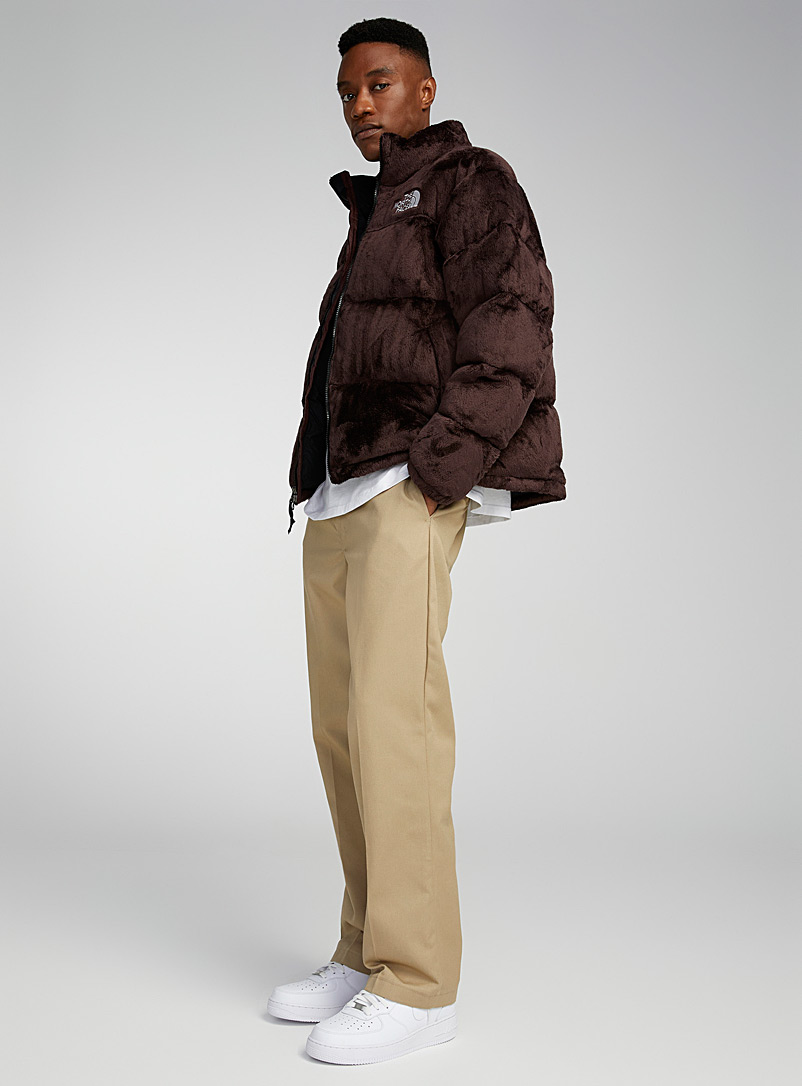 The North Face Dark Brown Versa Velour Nuptse jacket for men