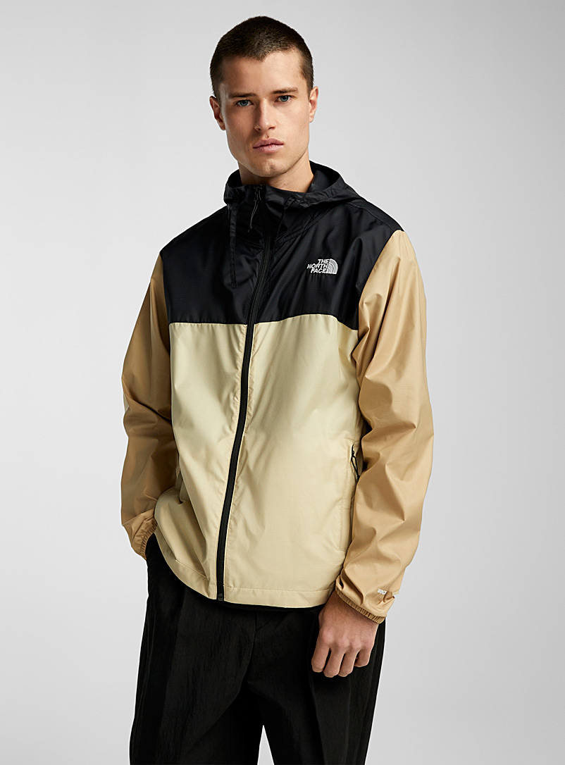 The North Face Patterned Brown Cyclone 3 lightweight windbreaker for men