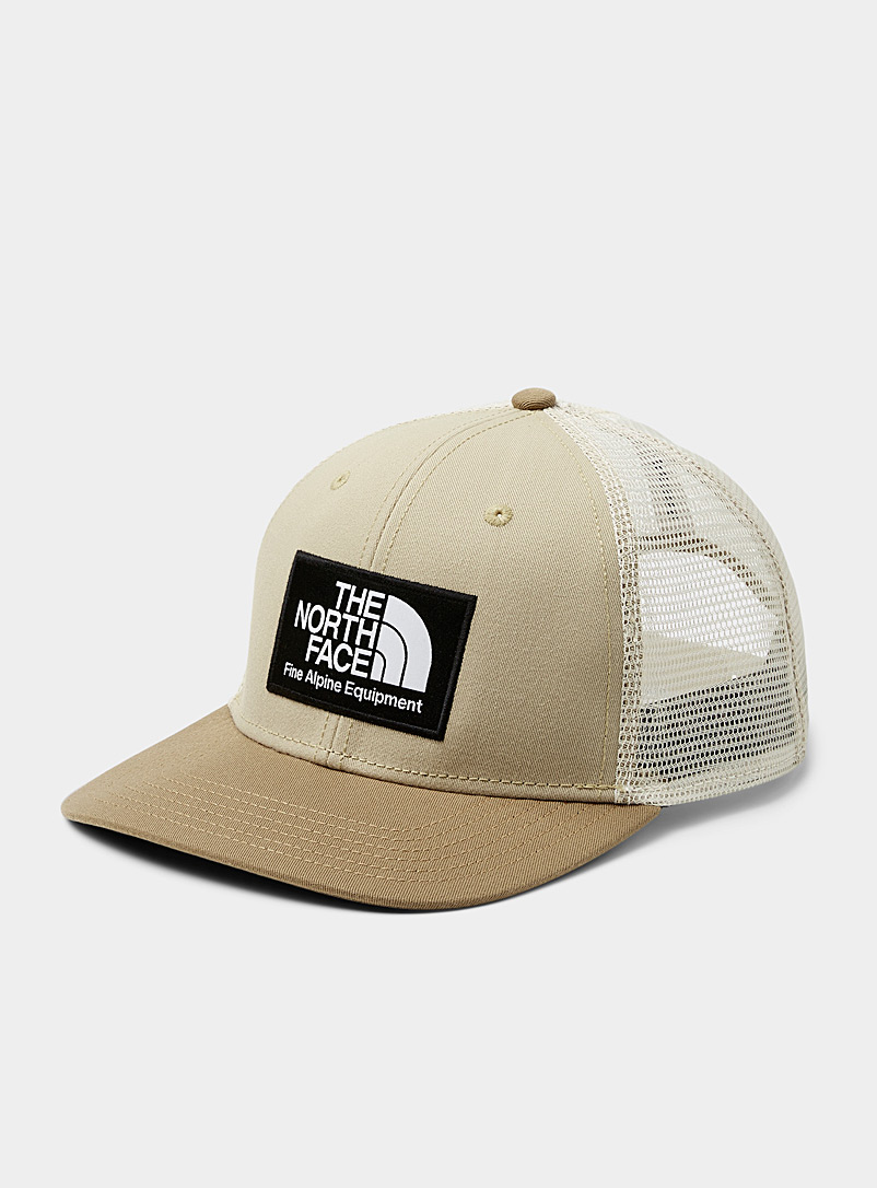The North Face Green TNF logo trucker cap for men