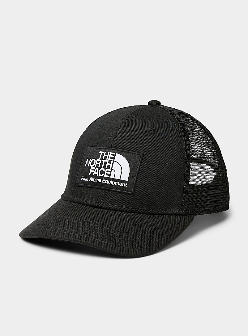 The North Face Black Mudder trucker cap for men