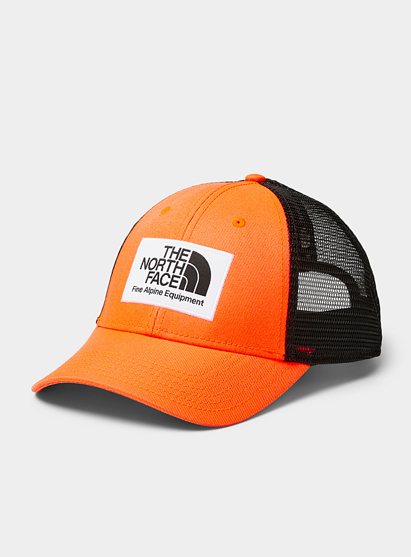 The North Face: La casquette camionneur Mudder Rouge à motifs pour homme