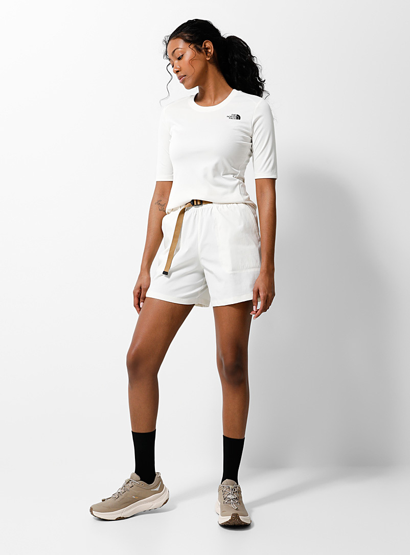 The North Face White Belted stretch ripstop short for women