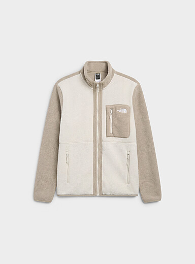 The North Face: La veste polaire zipp&eacute;e Yumiori &Eacute;cru - Lin pour homme