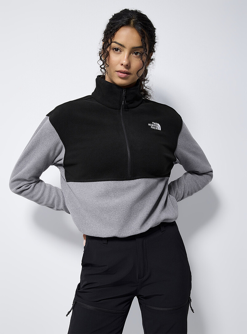 Grande veste grise zippée KUHL pour femme avec col haut et Grande veste grise zippée KUHL pour femme avec col haut et