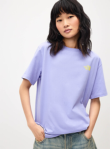The North Face Periwinkle Never Stop Exploring printed T-shirt for women