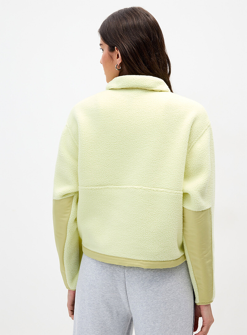 High-pile fleece zipped mock-neck sweater | The North Face