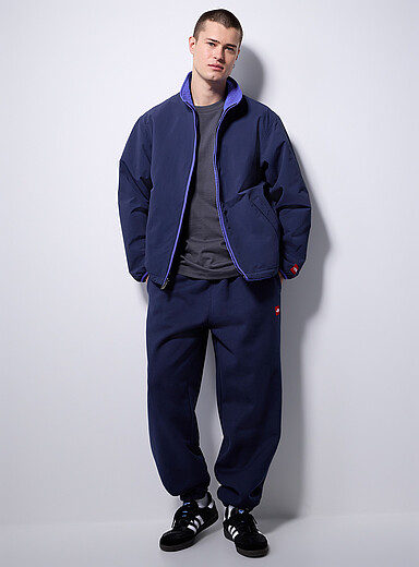 The North Face Navy/Midnight Blue Red Box fleece-backed joggers for men