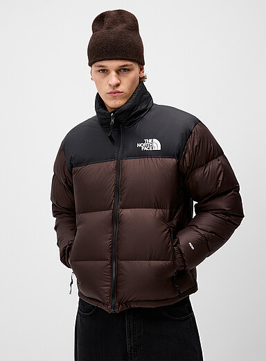 The North Face: Le manteau matelass&eacute; Retro Nuptse 1996 Chocolat - Espresso pour homme