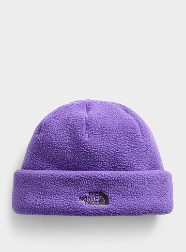The North Face: La tuque polaire Whimzy Powder Pourpre pour homme