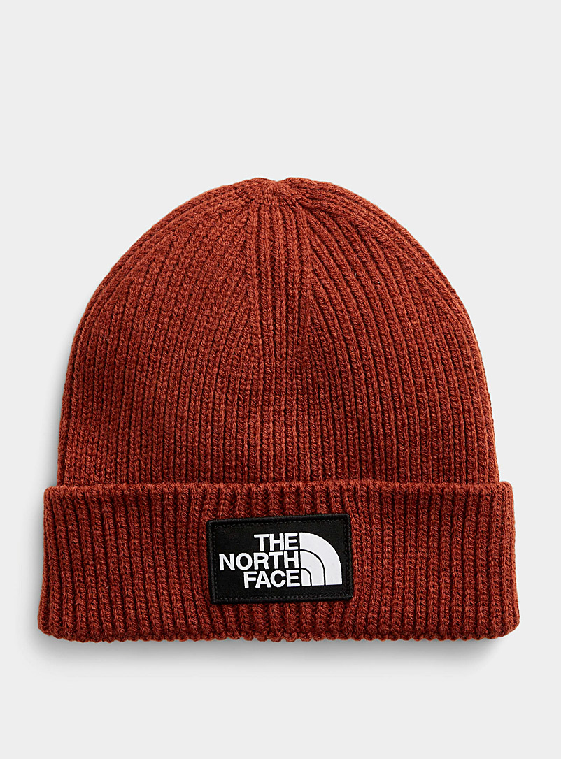 The North Face - Bonnet à revers avec logo - Orange